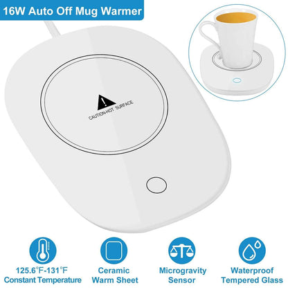 Coffee Mug Warmer Cup Warmer Auto Shut Off Coffee Tea Milk Electric Heater Pad Office Home Desk Coffee Mug Warmer Electric Beverage Warme