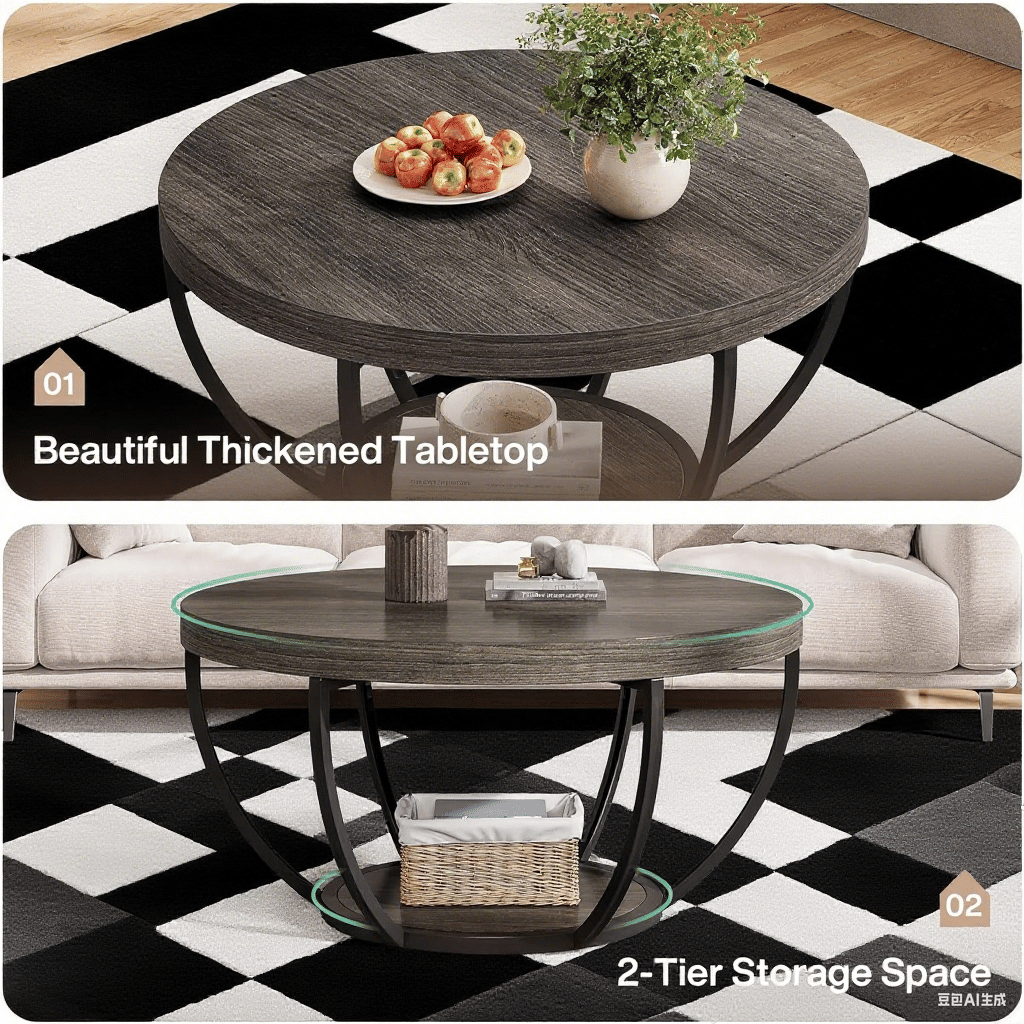 Center table boasts Coffee Table  