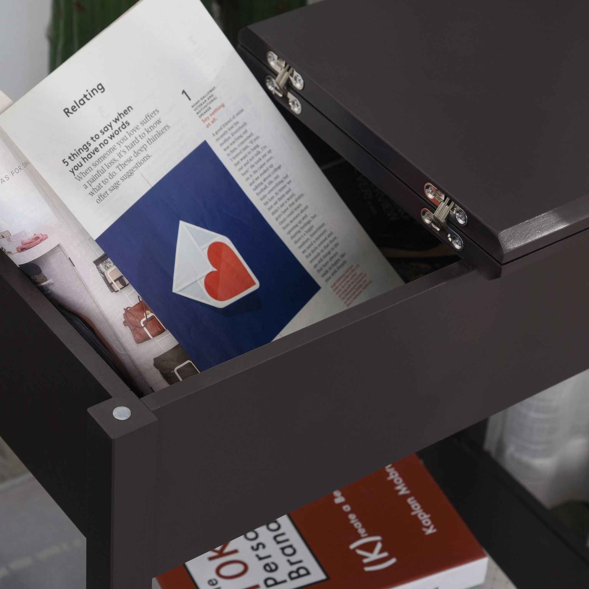 TableFlip Top Storage Hinge Cabinet Bottom Shelf Sturdy