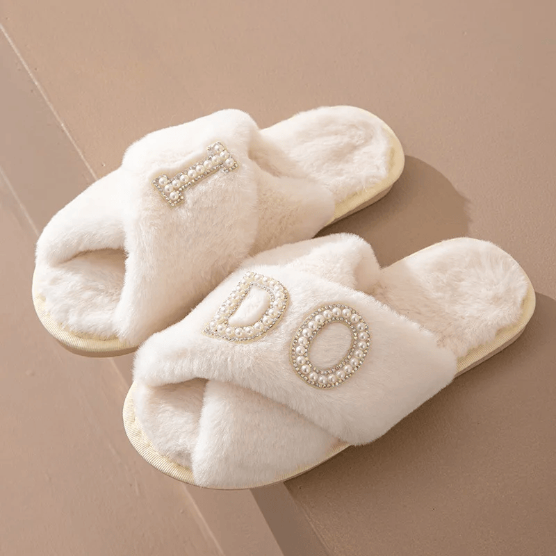 Pearl Letter Bride Cross-border Popular Women Slipper Single