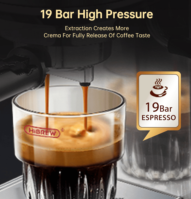 capsule + coffee powder + milk foam 3-in-1 semi-automatic coffee machine 19Bar extraction mocha Nestle espresso 1 cup / 2 cup, electronic button powder hammer 51mm touch sensing 1450W steam