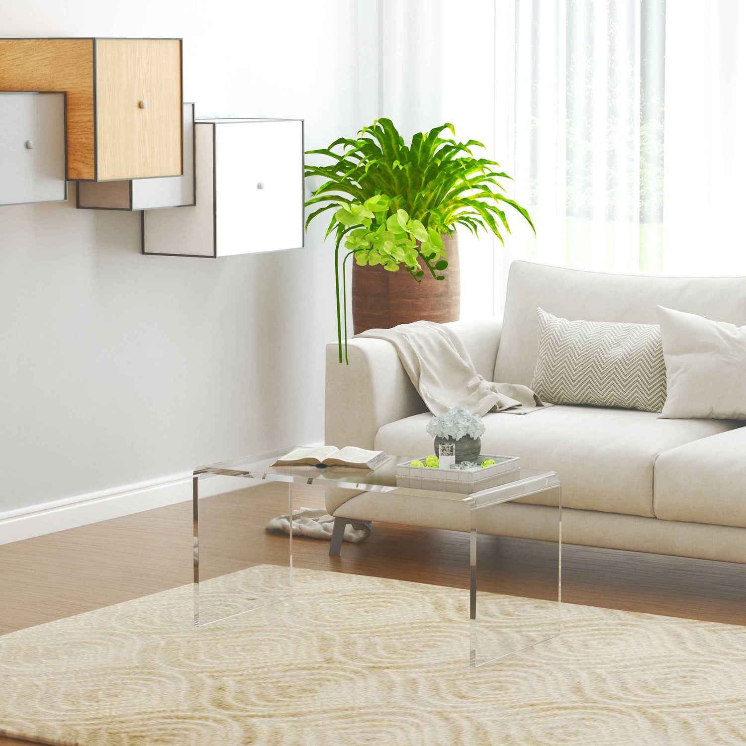 Clear Acrylic Coffee Table 0.5In Thick