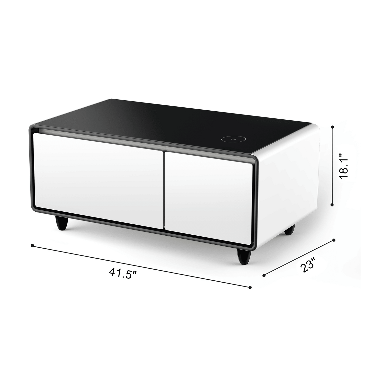 Modern Smart mini Coffee Table with Built in Fridge