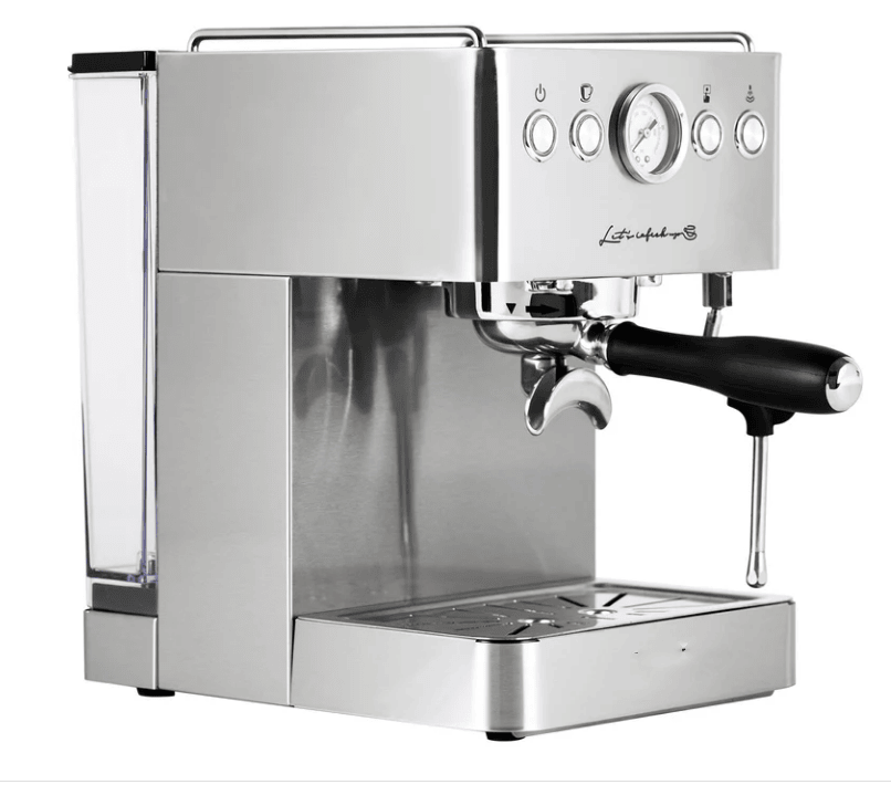 PSG3005H Semi-Automatic Coffee Machine 1500W Coffee Machine 15Bar Espresso Coffee ULKA High-Pressure Pump Extracts 1/2 Cup of Espresso Coffee Machine 1.7L Water Tank Steam Milk Foamer/Steam Stick Ele