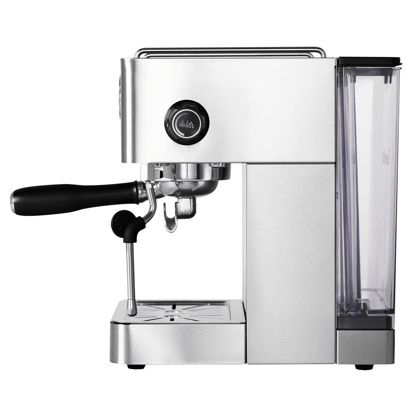 PSG3005H Semi-Automatic Coffee Machine 1500W Coffee Machine 15Bar Espresso Coffee ULKA High-Pressure Pump Extracts 1/2 Cup of Espresso Coffee Machine 1.7L Water Tank Steam Milk Foamer/Steam Stick El