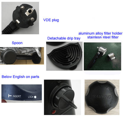 PSCM6810 3.5bar Steam Epresso Machine 4 cup Epresso Machine Epresso cappuccino coffee home compact espresso machine