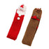 Santa and Elk Warm Fuzzy Over Knee Stockings