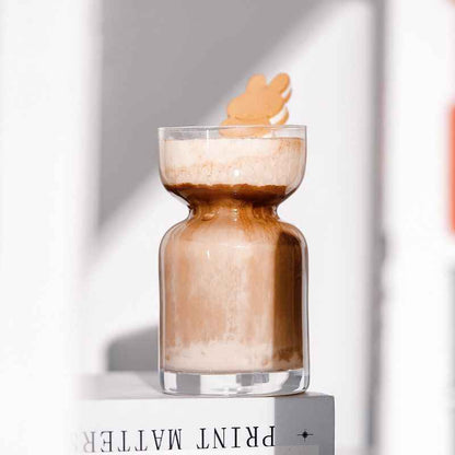 Glass Mug Saturn Coffee Latte Cup Summer Iced Coffee Milk Beer Cola Juice Tumbler Transparent Drinking Handmade Mugs