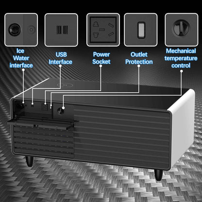 Modern Smart mini Coffee Table with Built in Fridge