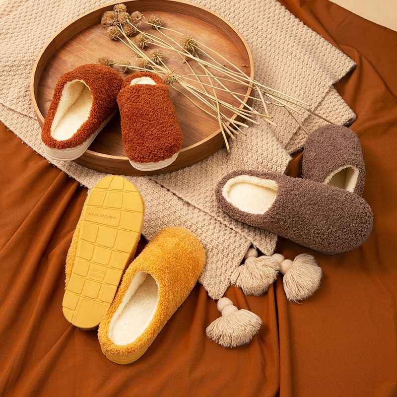 Womens Slip on Fuzzy House Slippers Memory Foam Slippers