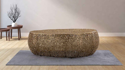 T3601-50 Oval Coffee Table Gold