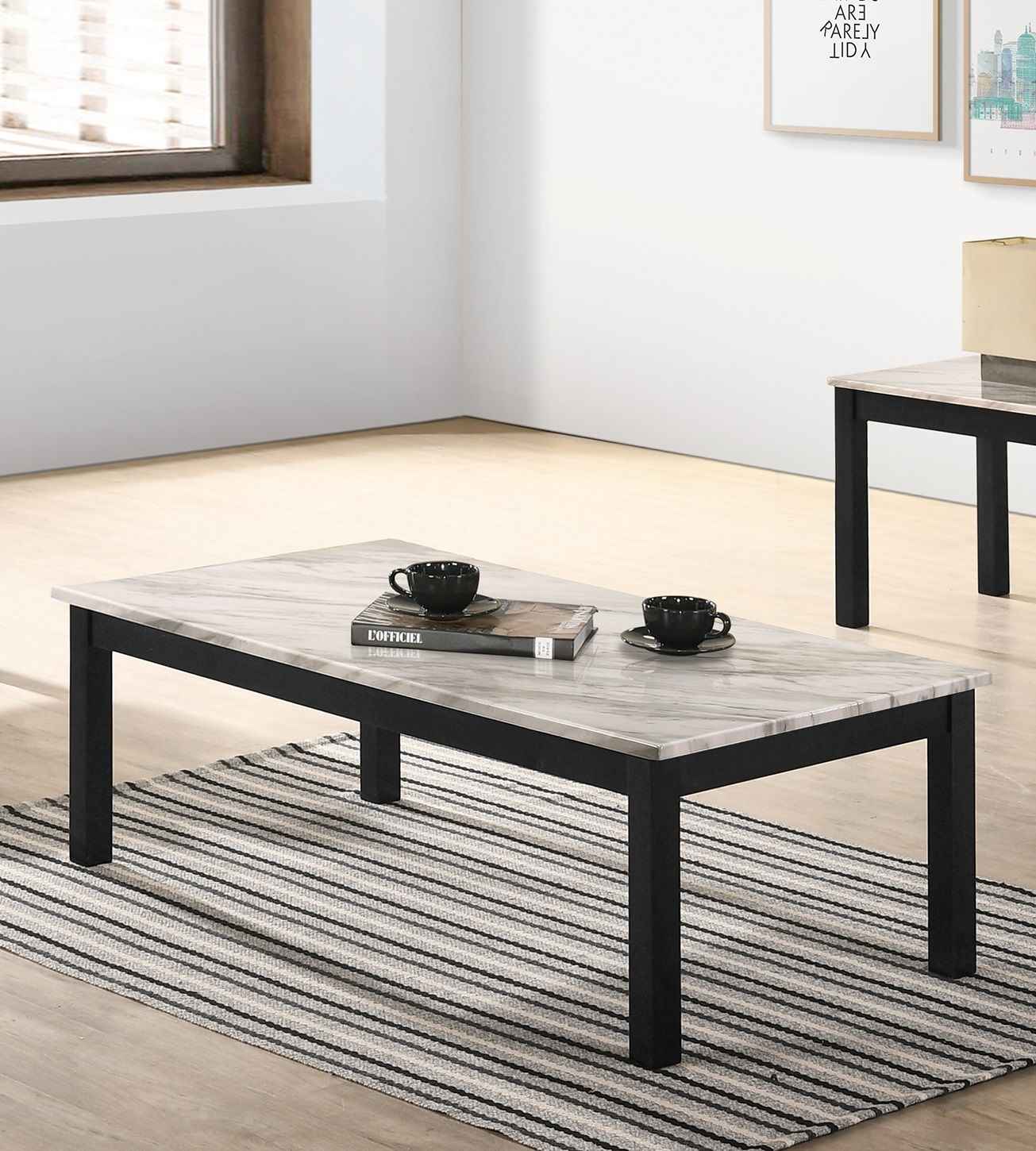 Majestic Beautiful White Faux Marble Top