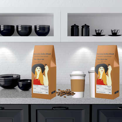 Mrs. Black Hat Cascades Coffee Blend, Medium Roast Coffee - Dark Roast Coffee, Coffee Beans, Coffee Bean