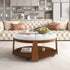 Modern Large Round Ottoman Coffee Table