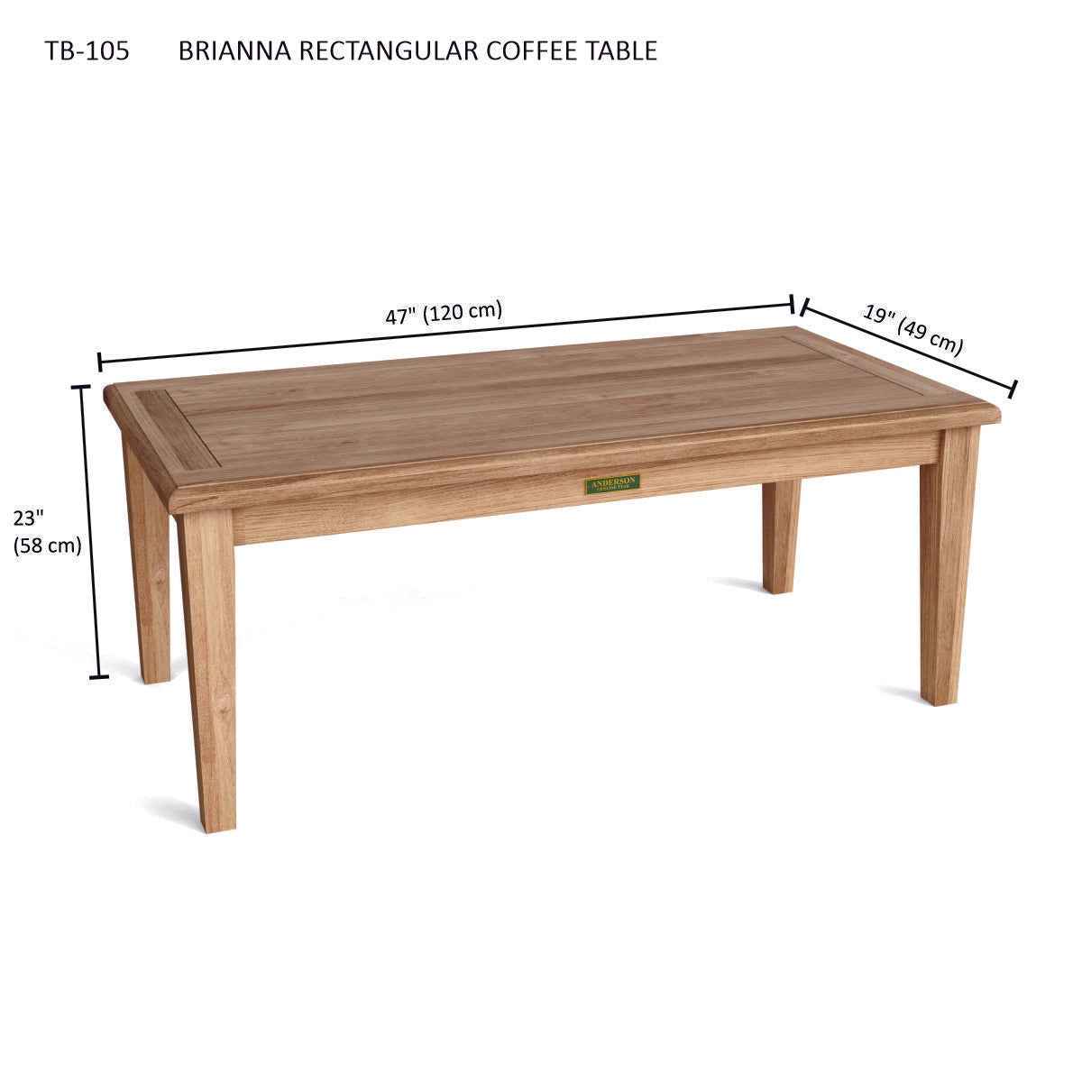 Brianna Rectangular Coffee Table