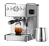 PSG3005H Semi-Automatic Coffee Machine 1500W Coffee Machine 15Bar Espresso Coffee ULKA High-Pressure Pump Extracts 1/2 Cup of Espresso Coffee Machine 1.7L Water Tank Steam Milk Foamer/Steam Stick Ele