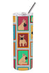 Lots of Fawn French Bulldog Stainless Steel Skinny Tumbler Vacuum Double Walled Reusable Insulated Tumbler Travel Cup for Coffee Cocktails Gift with Lid, 20 oz
