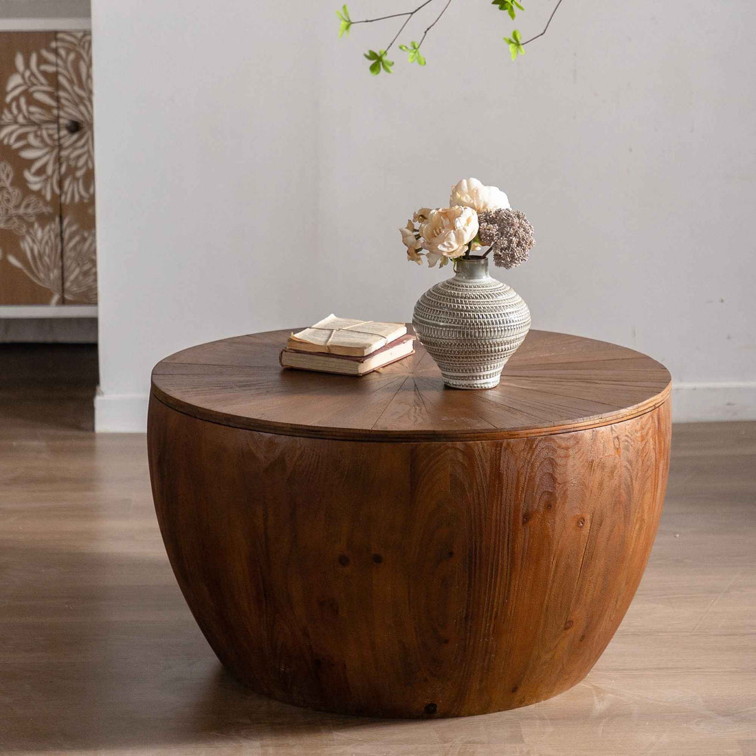 Vintage Style Bucket Shaped Coffee Table