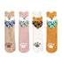 Womens Winter Cute Dog Midcalf socks Home Sleep Floor Socks